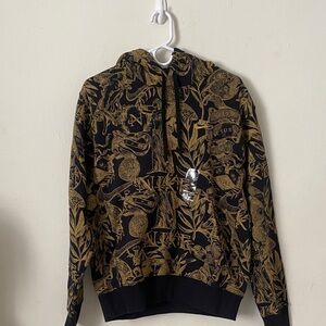 Nike Black Hoodie with Gold Design NWT